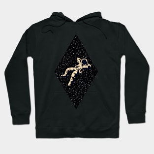 Minimalistic - Diamond stars with astronaut Hoodie